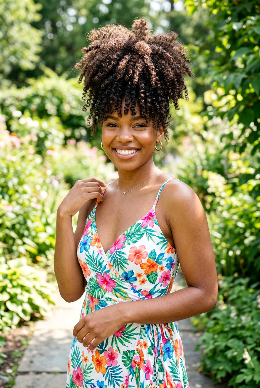 Pineapple Hair Natural Curls - 20 curly ponytail for natural hair - 20 curly ponytail for natural hair