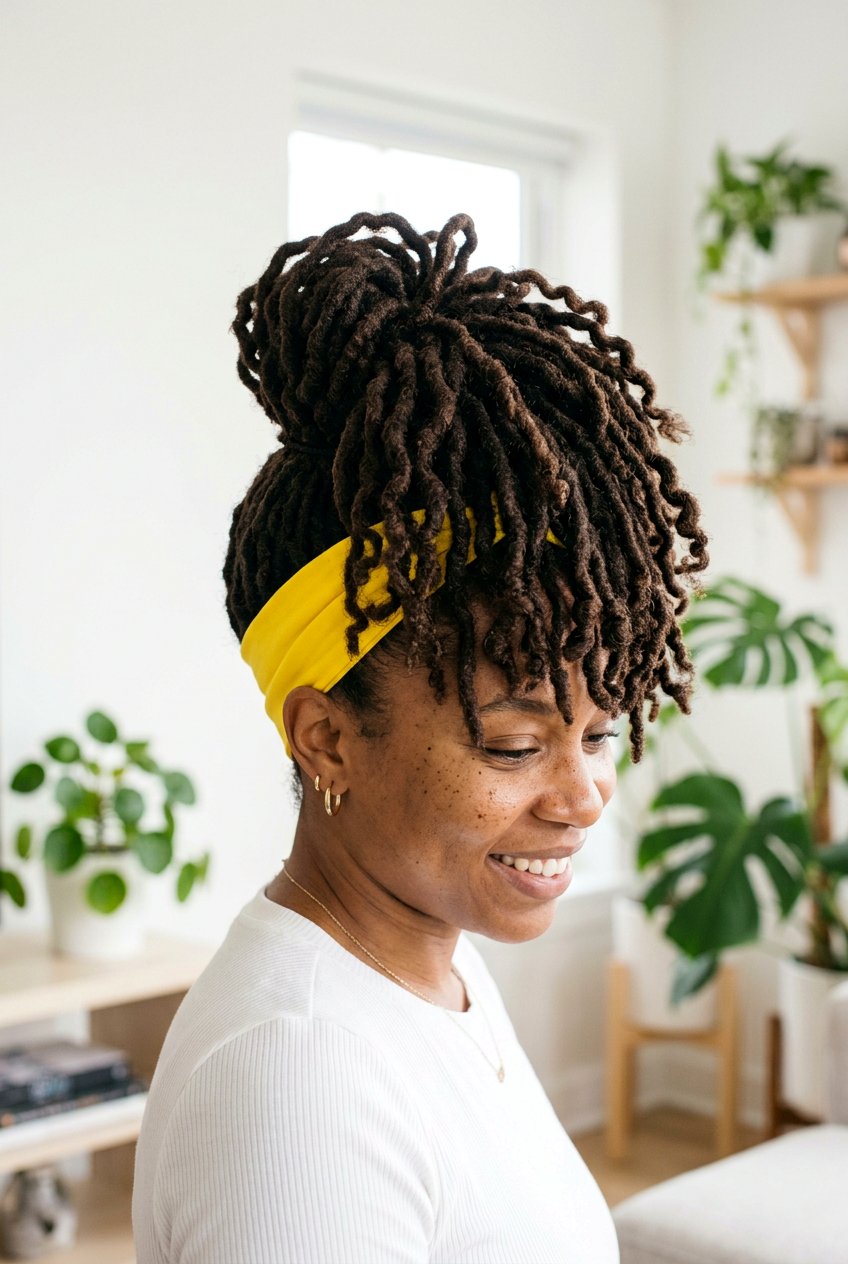 Pineapple Loc Ponytail - 20 loc ponytail hairstyle - 20 loc ponytail hairstyle