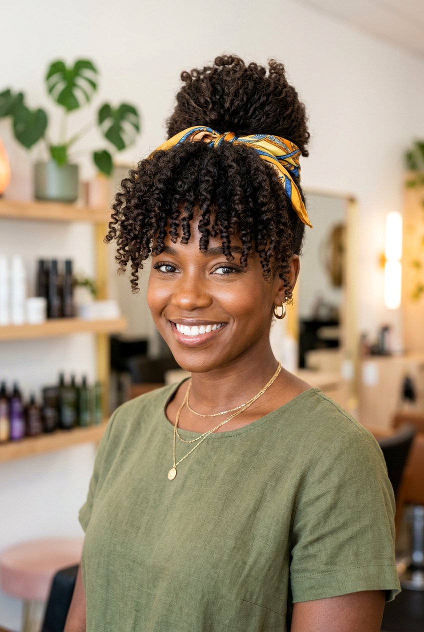 Pineapple Updo - 20 natural hairstyles for black women - 20 natural hairstyles for black women