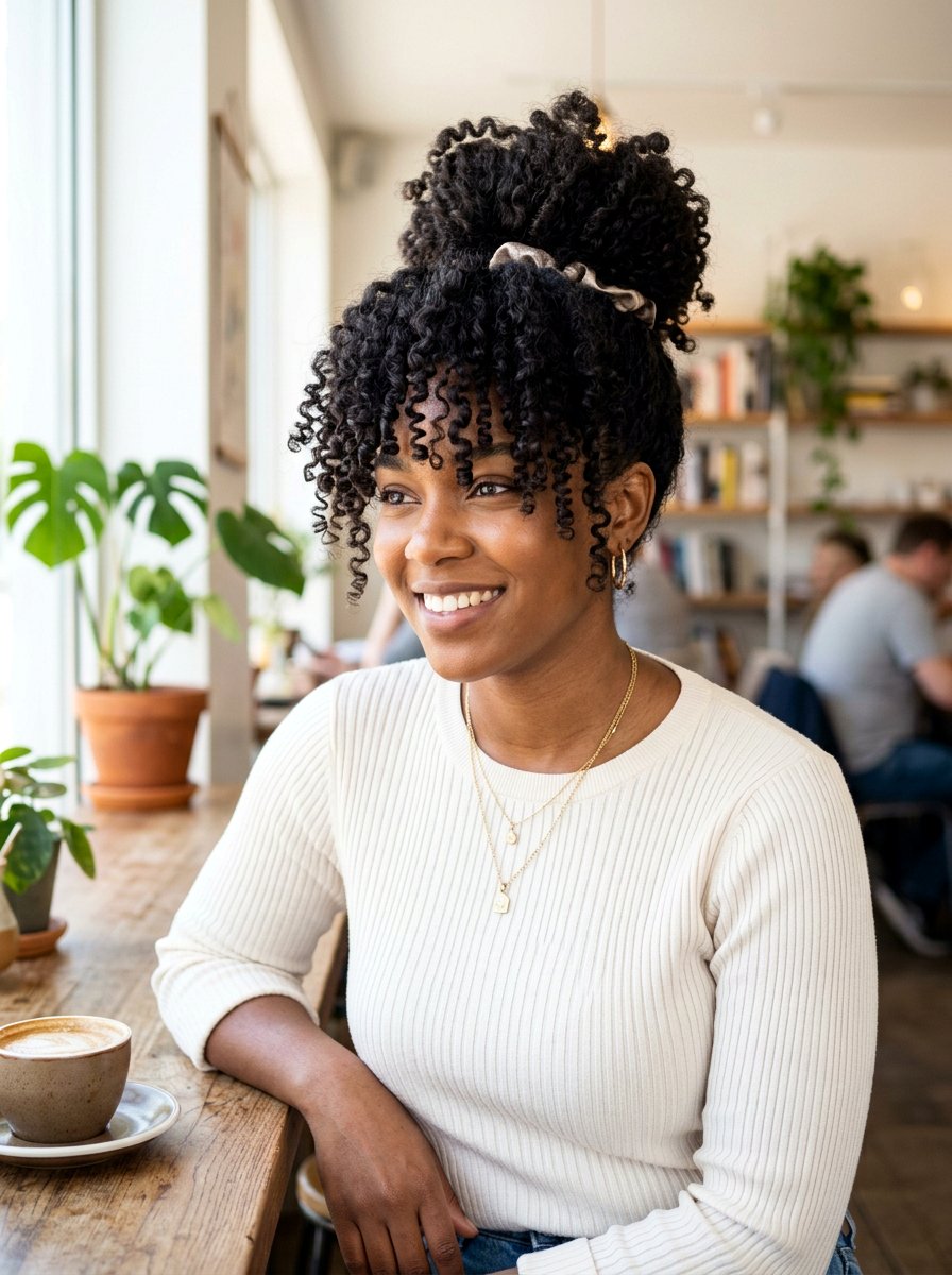 Pineapple Updo - 20 easy hairstyle for humid weather - 20 easy hairstyle for humid weather