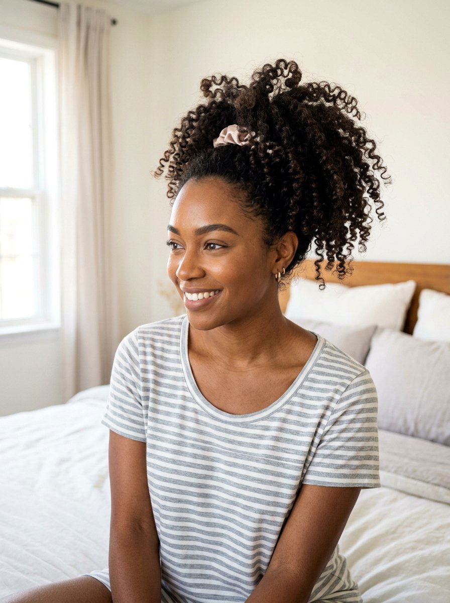 Pineapple Updo - 20 easy hairstyle for vacation mornings - 20 easy hairstyle for vacation mornings
