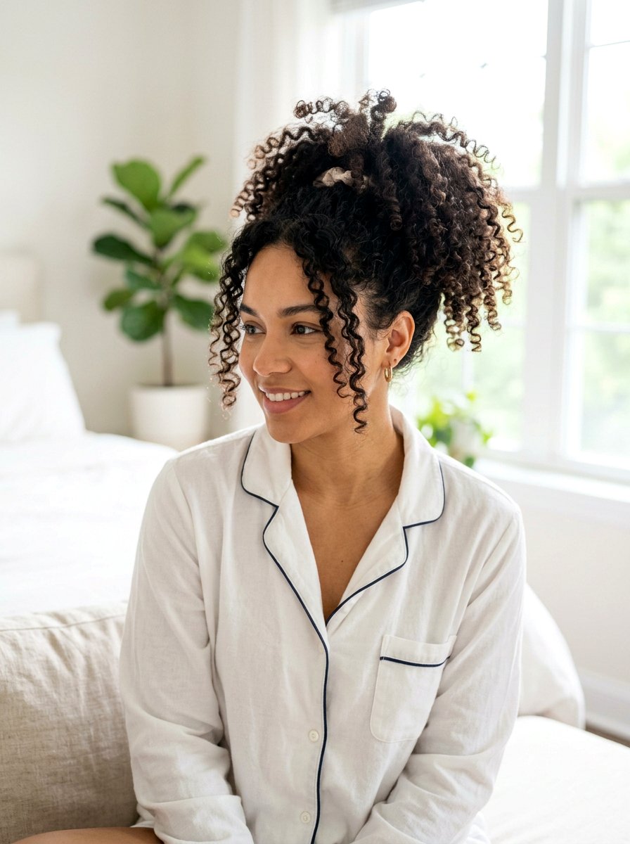 Pineapple Updo - 20 overnight travel hairstyles - 20 overnight travel hairstyles