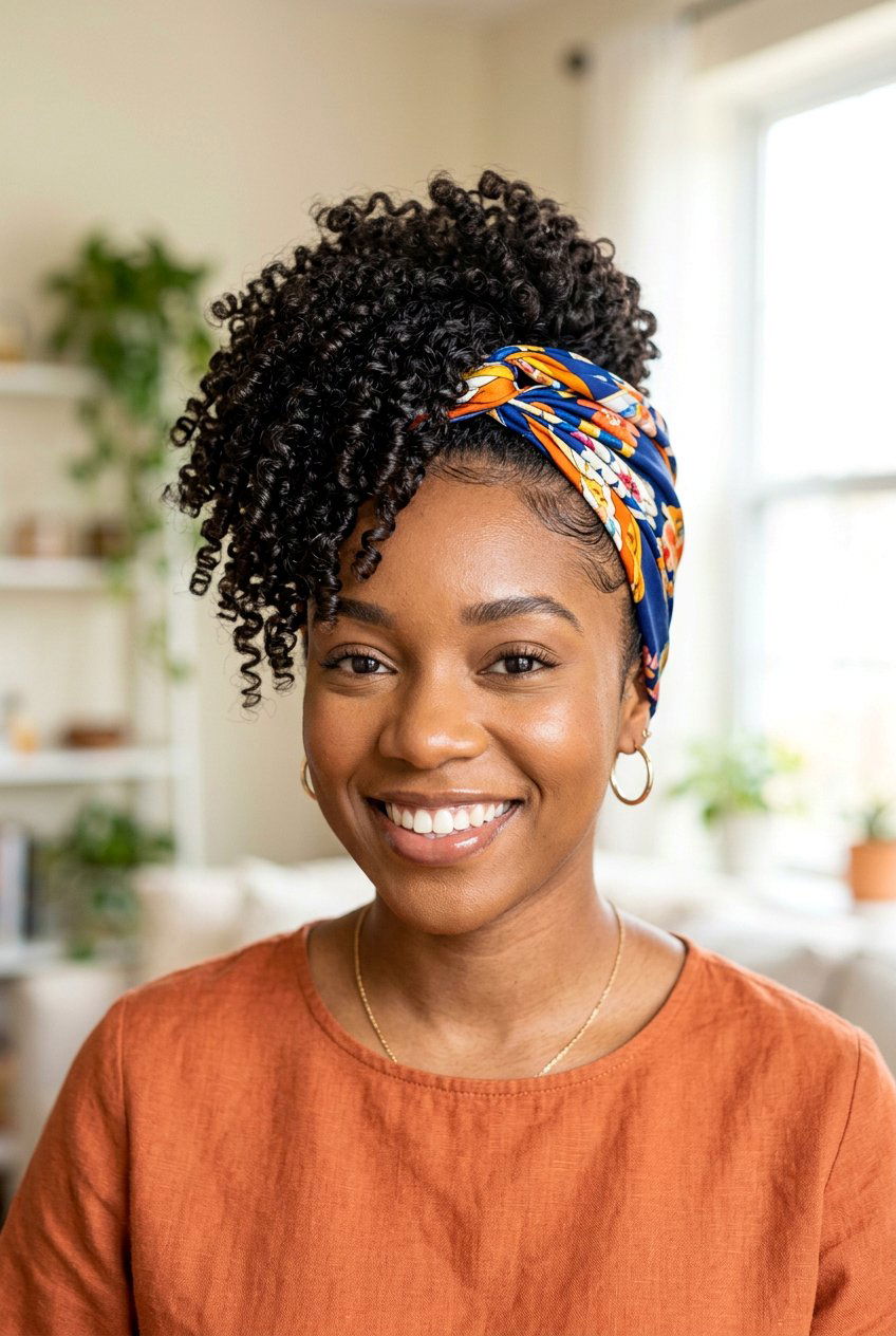 Pineapple Updo Curls - 20 wash and go hairstyles - 20 wash and go hairstyles