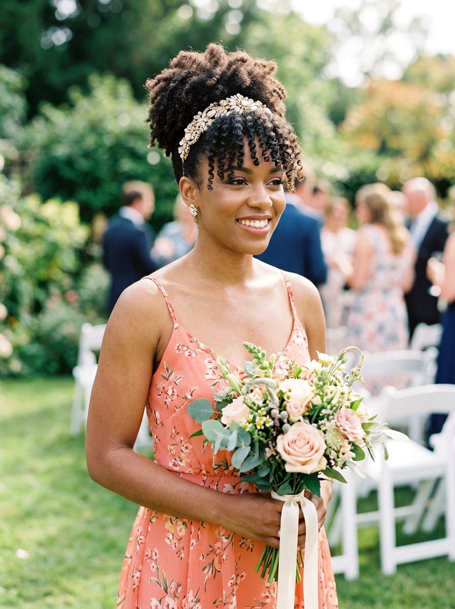 Pineapple Updo For Bridesmaids - 20 wedding hairstyles for black bridesmaids - 20 wedding hairstyles for black bridesmaids