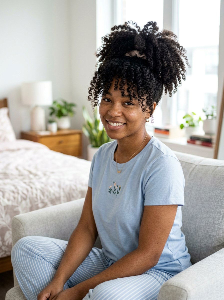 Pineapple Updo For Curly Hair - 20 cute curly hairstyle ideas for women - 20 cute curly hairstyle ideas for women