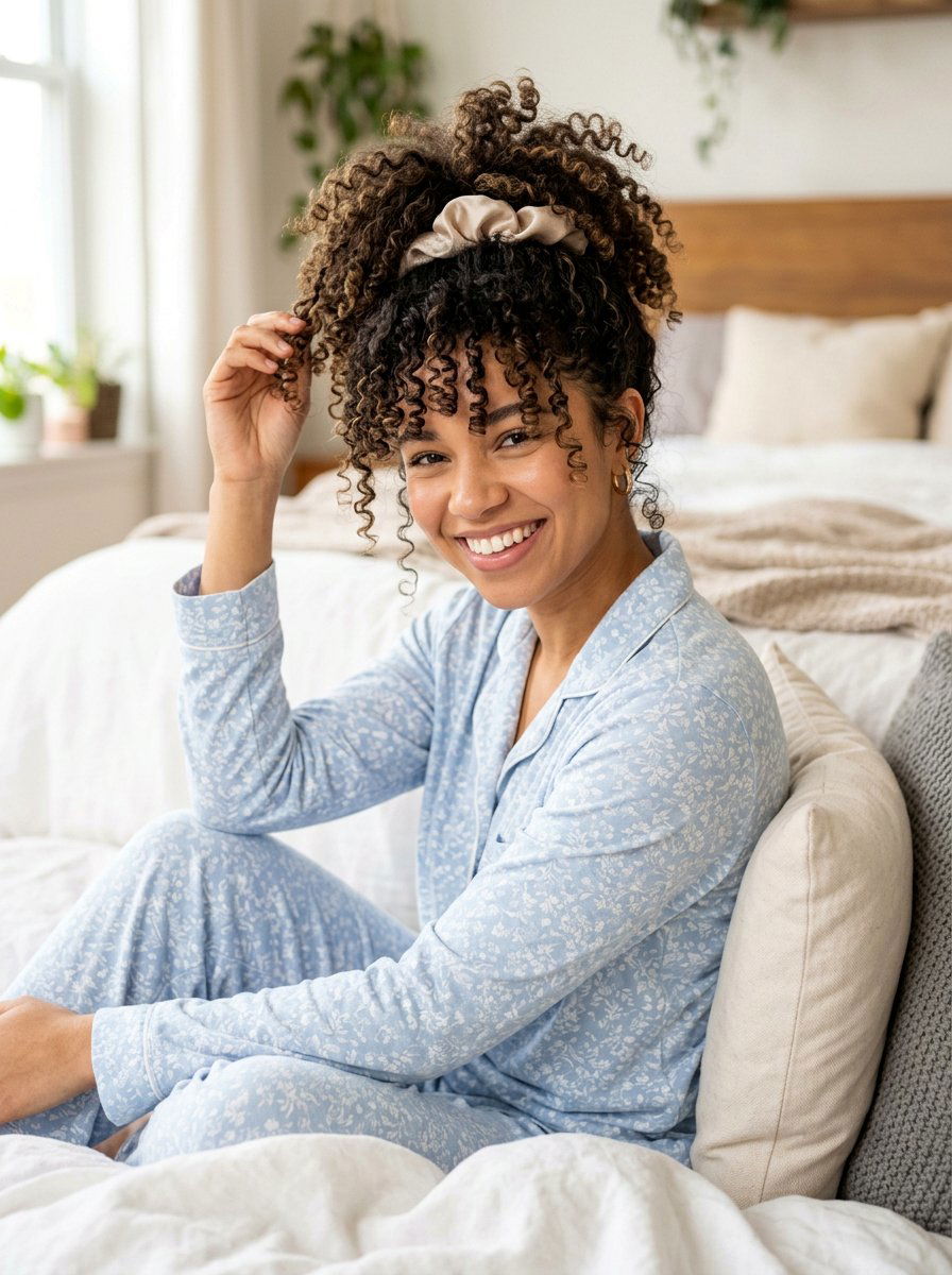 Pineapple Updo For Curly Hair - 20 simple hairstyle for curly shoulder length hair - 20 simple hairstyle for curly shoulder length hair