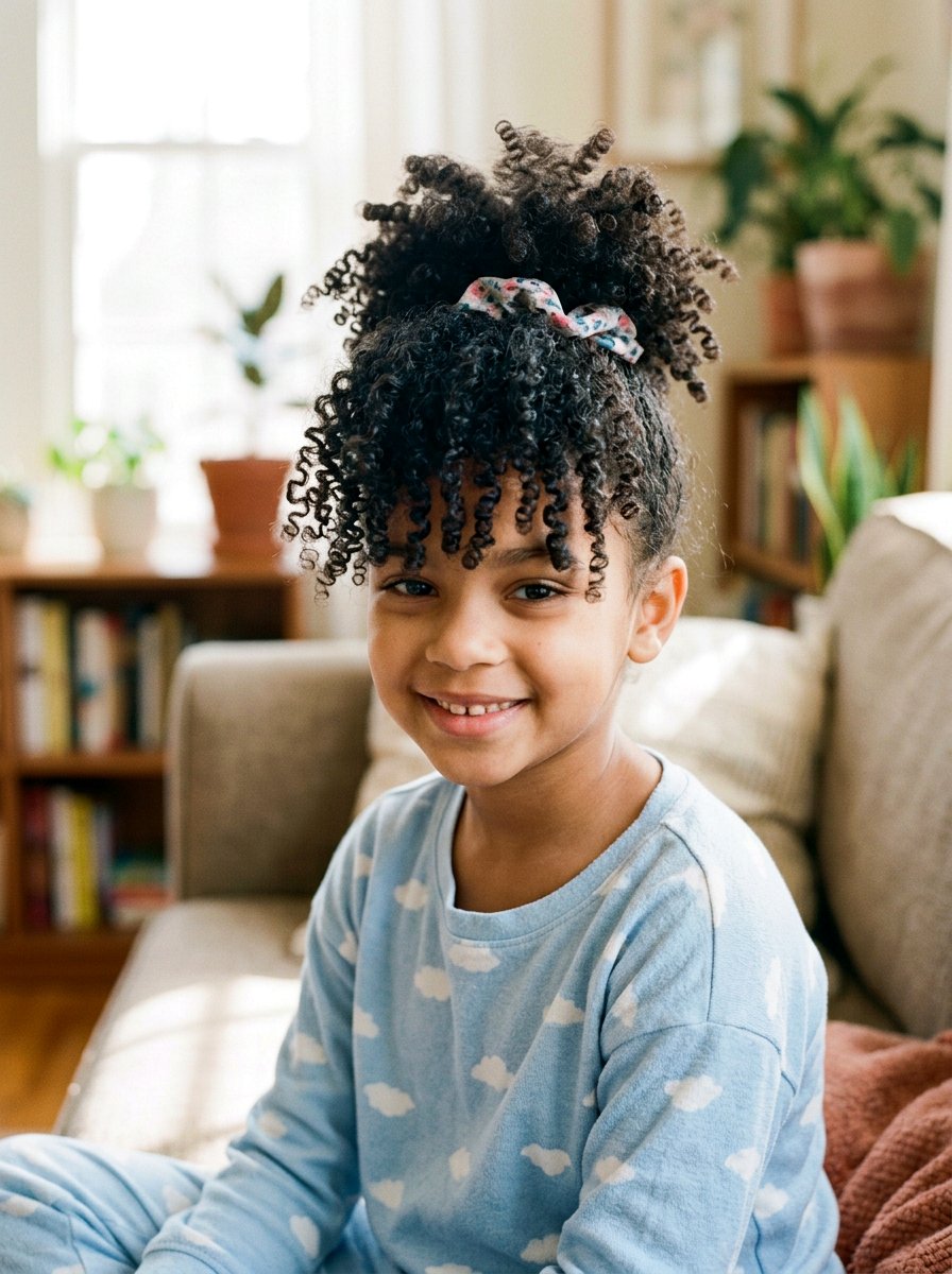 Pineapple Updo For Short Curly Hair - 20 quick school hairstyle for short curly hair - 20 quick school hairstyle for short curly hair