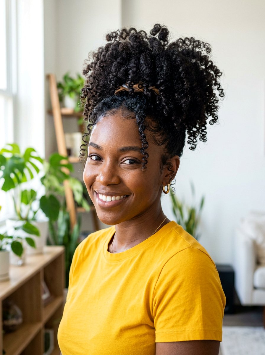 Pineapple Updo Hairstyle - 20 easy hairstyle for office rush - 20 easy hairstyle for office rush