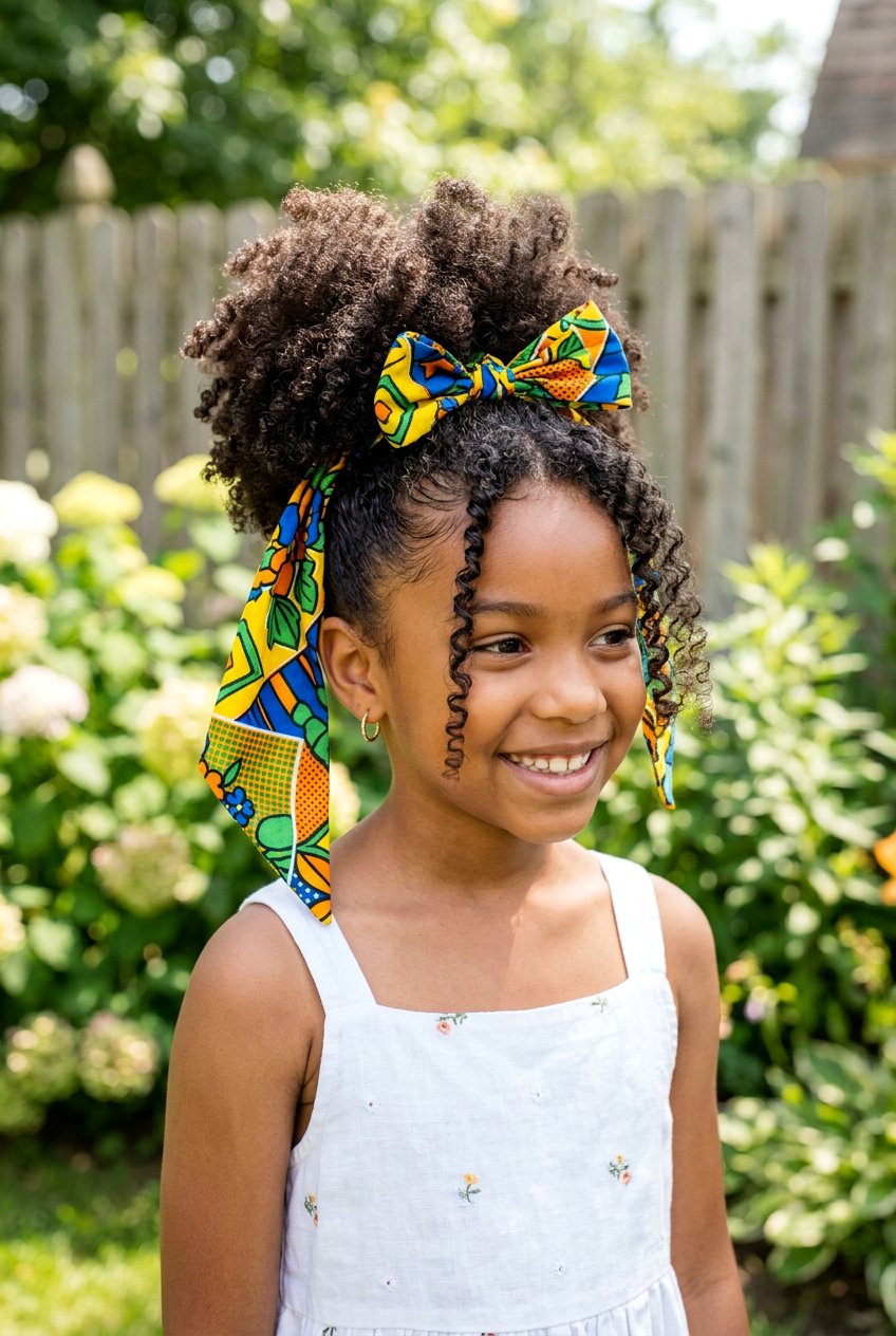 Pineapple Updo With Scarf Clip - 20 cute clip hairstyles for girls - 20 cute clip hairstyles for girls