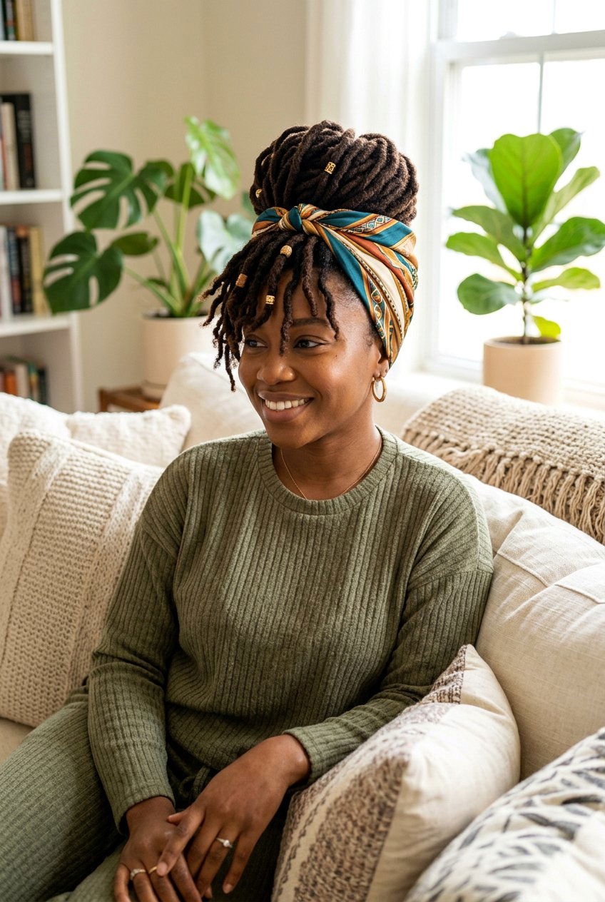 Pineapple loc updo - 20 loc updo hairstyles - 20 loc updo hairstyles