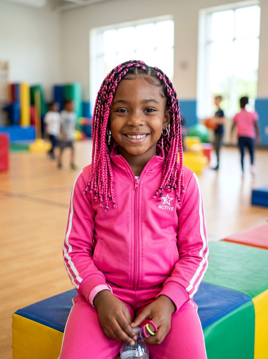 Pink Knotless Braids For Kids - 20 kids knotless braids styles - 20 kids knotless braids styles