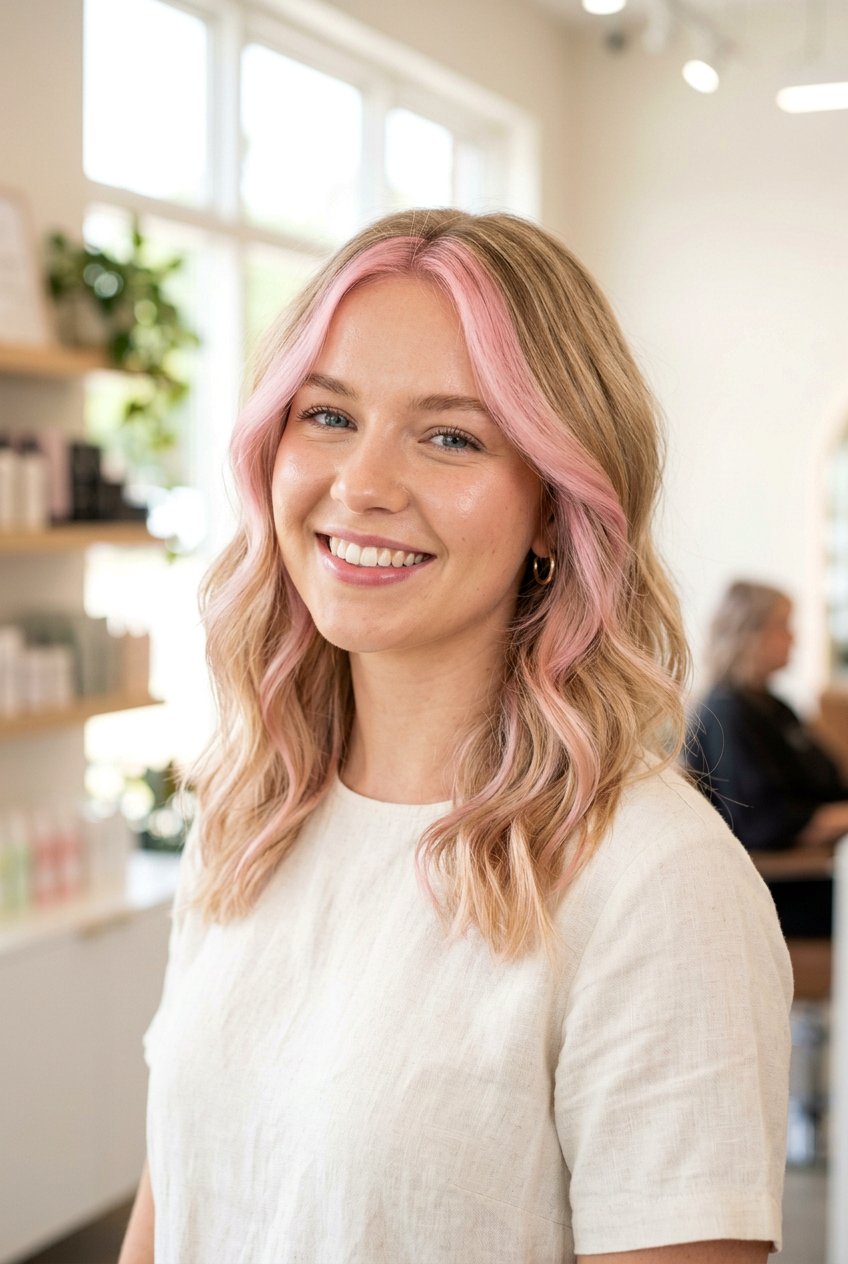 Pink halo highlights - 20 halo highlights hair - 20 halo highlights hair