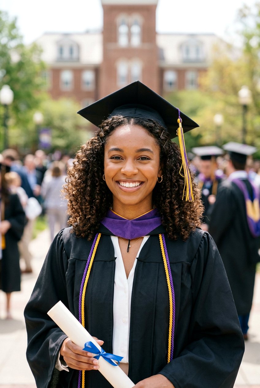 Pinned Back Curls - 20 graduation hairstyles for curly hair - 20 graduation hairstyles for curly hair