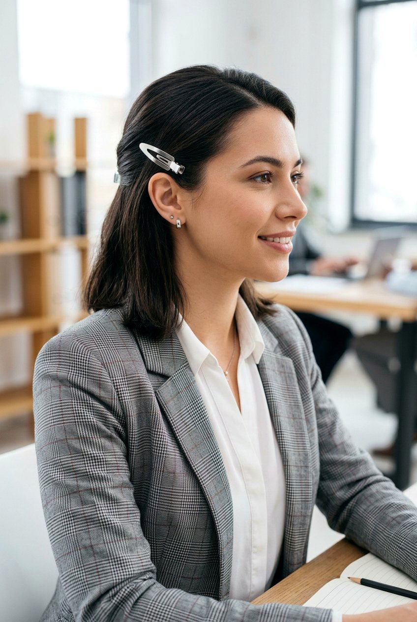 Pinned Back Sides - 20 polished hairstyle for job interview - 20 polished hairstyle for job interview