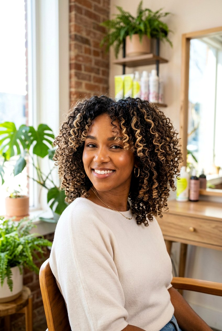 Pintura highlights curly hair - 20 hair color ideas for curly hair - 20 hair color ideas for curly hair