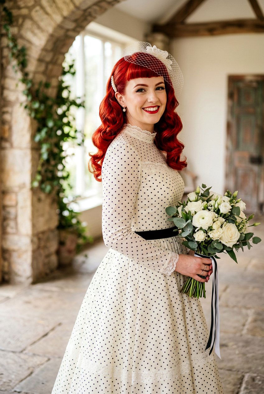 Pinup Style Waves - 20 bridal hairstyle with vintage waves - 20 bridal hairstyle with vintage waves