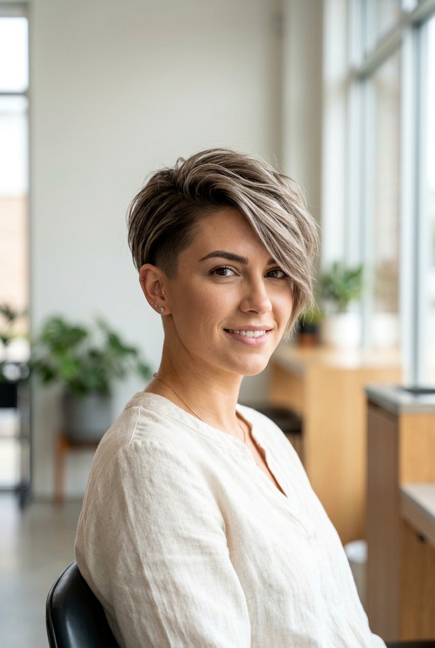 Pixie Bob With Undercut - 20 edgy bob with undercut - 20 edgy bob with undercut