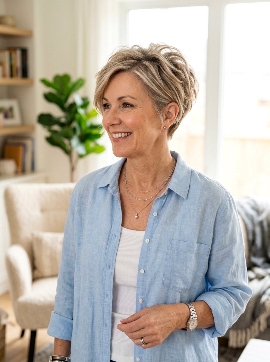 Pixie Bob With Volumizing Layers - 20 soft layered bob for women over 50 - 20 soft layered bob for women over 50