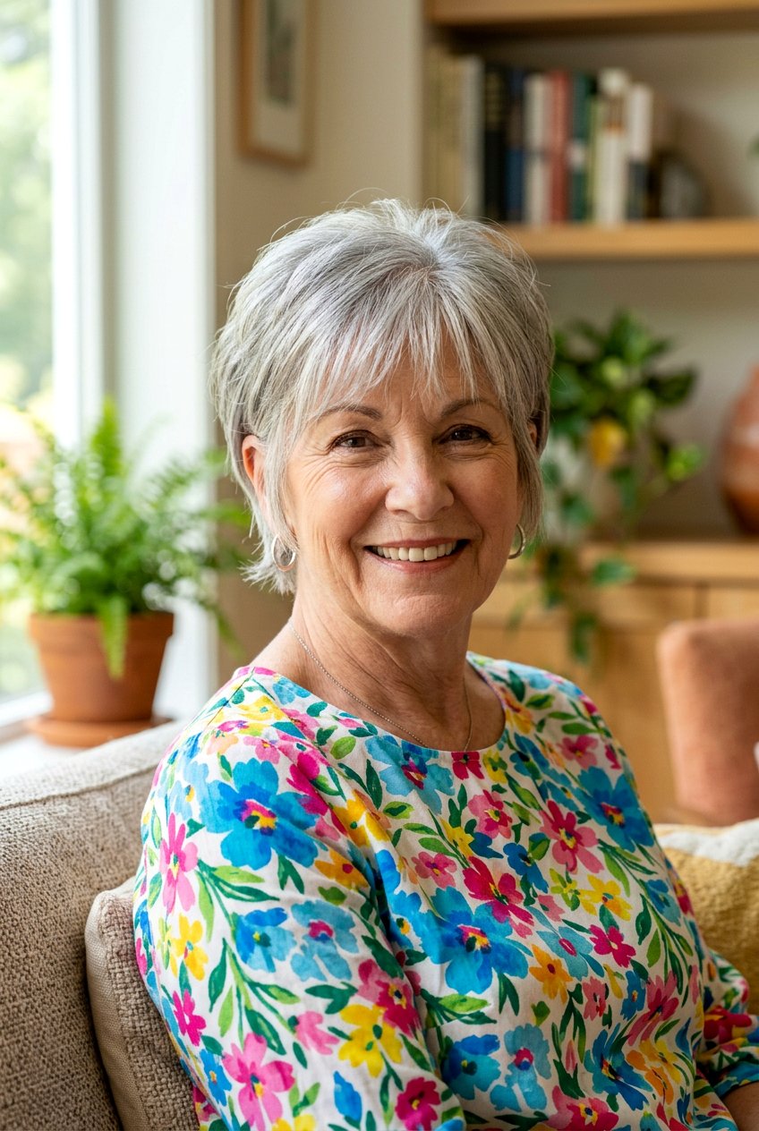 20 Elegant Bob Haircut With Soft Fringe For Older Women To Try Now