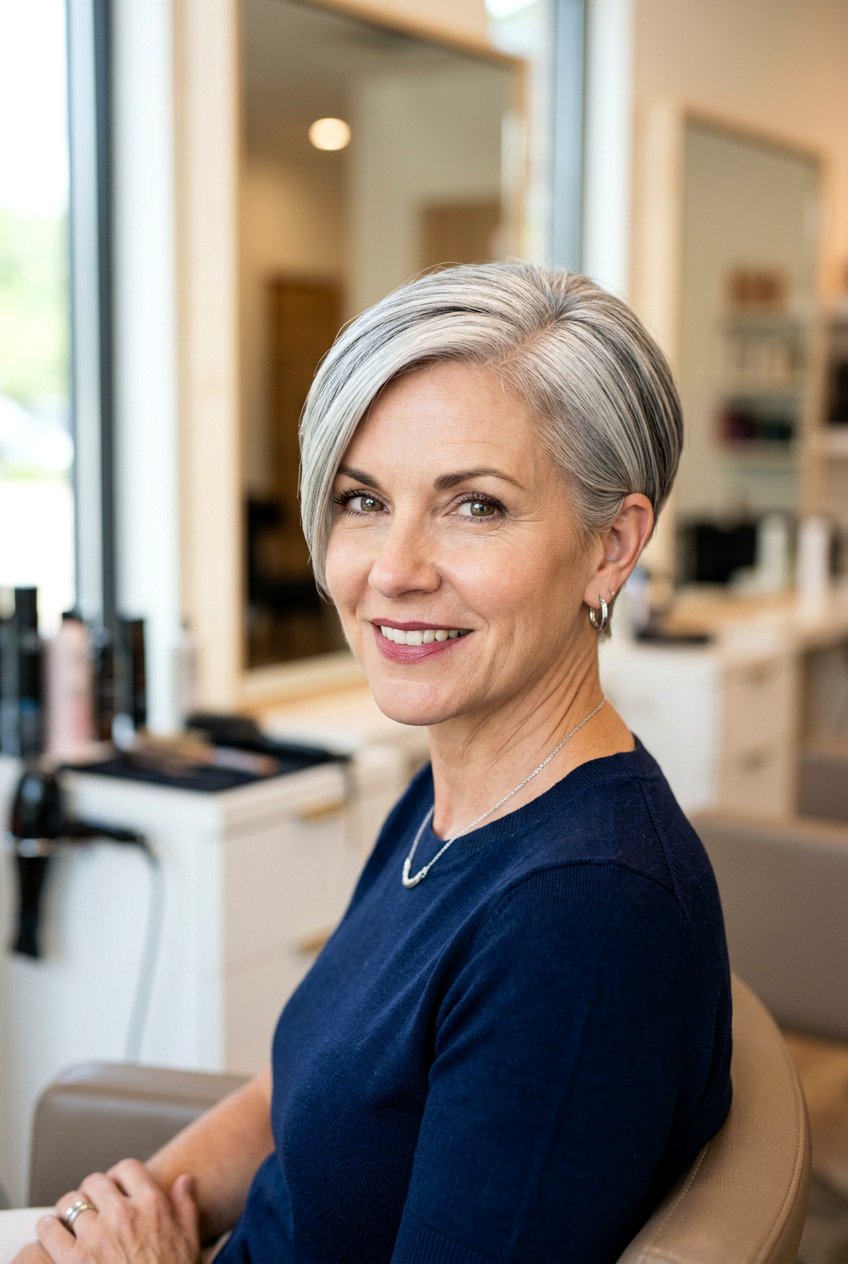 Pixie Cut - 20 best haircuts for women over 40 - 20 best haircuts for women over 40