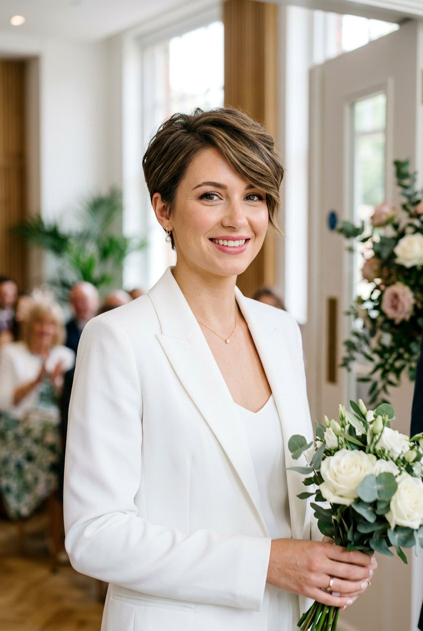 Pixie Cut Civil Wedding Hairstyle - 20 civil wedding hairstyles - 20 civil wedding hairstyles