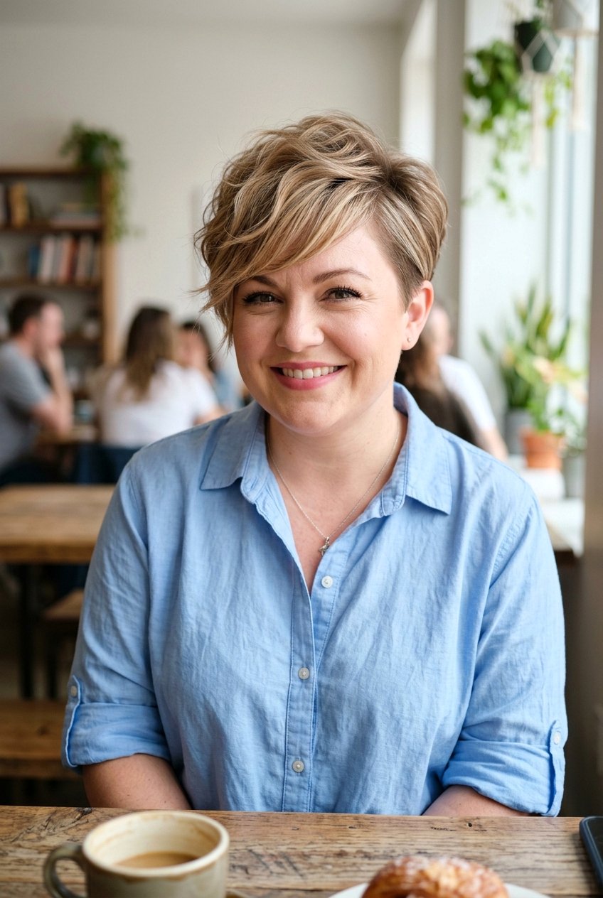 Pixie Cut For Chubby Round Face - 20 flattering pixie for round face - 20 flattering pixie for round face