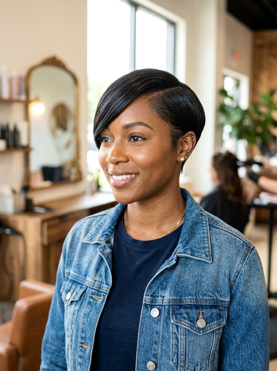 Pixie Cut Silk Press - 20 haircut for silk press hair women - 20 haircut for silk press hair women