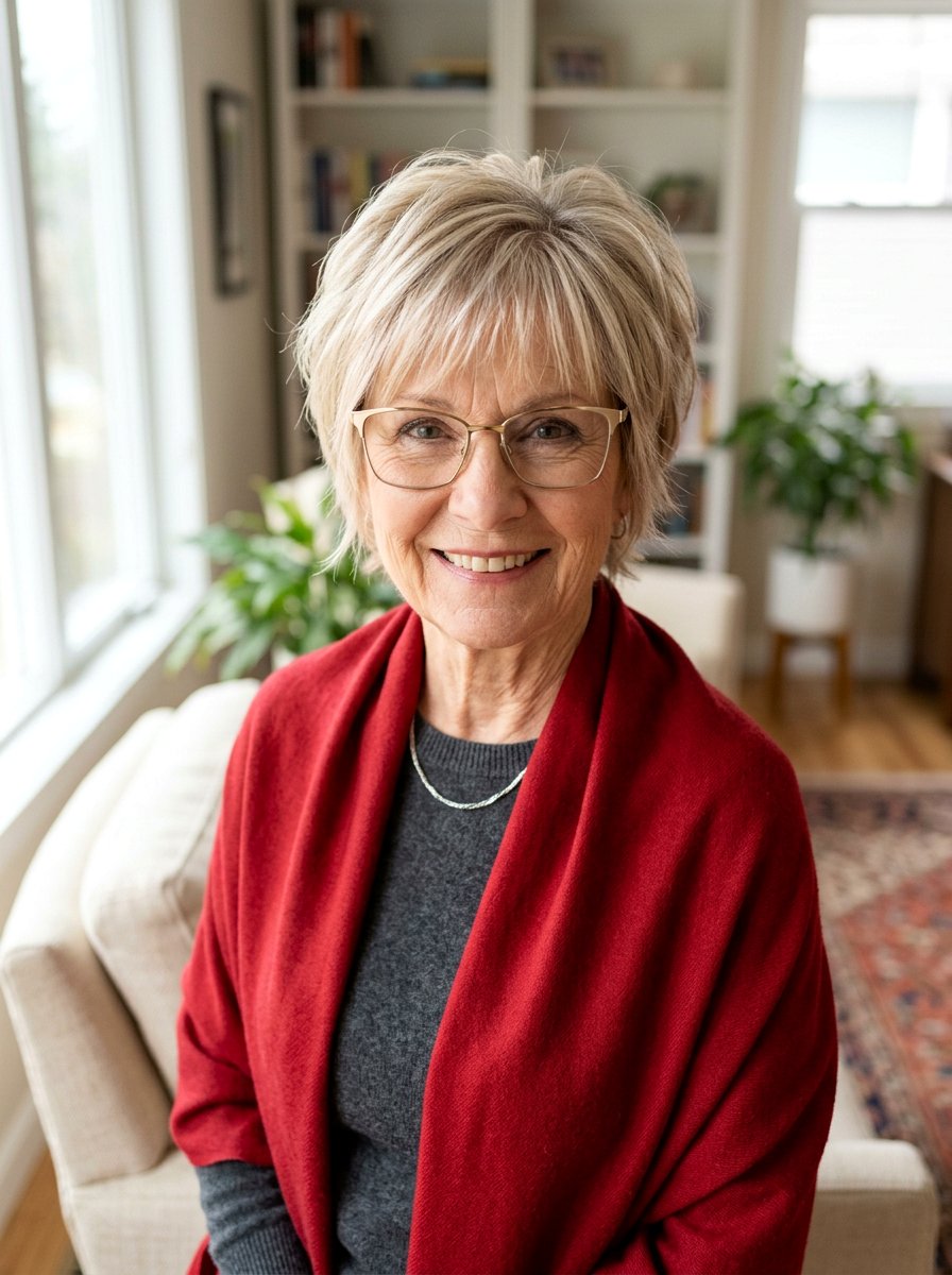 Pixie Cut With Bangs - 20 pixie cut for women over 70 with glasses - 20 pixie cut for women over 70 with glasses