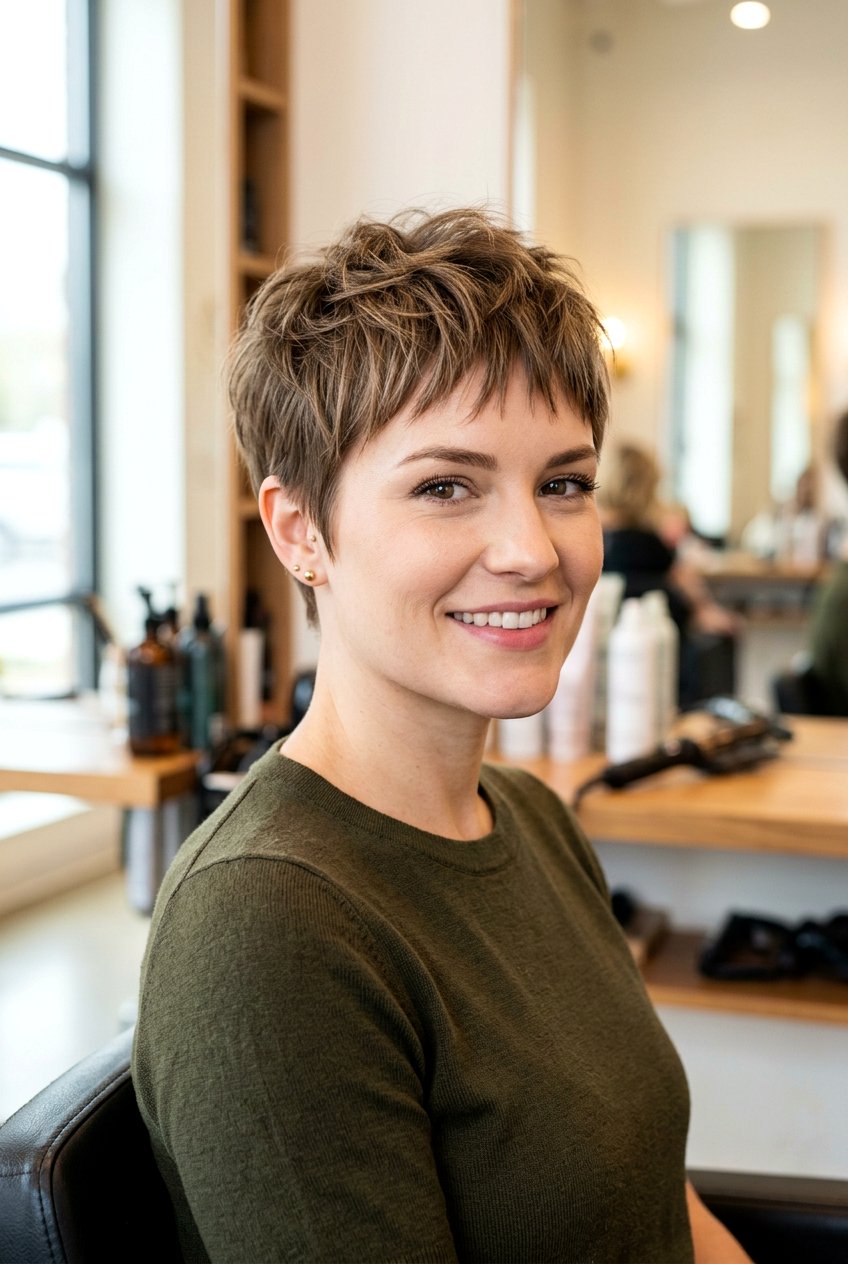 Pixie Cut With Choppy Bangs For Square Face - 20 pixie cut for square face - 20 pixie cut for square face
