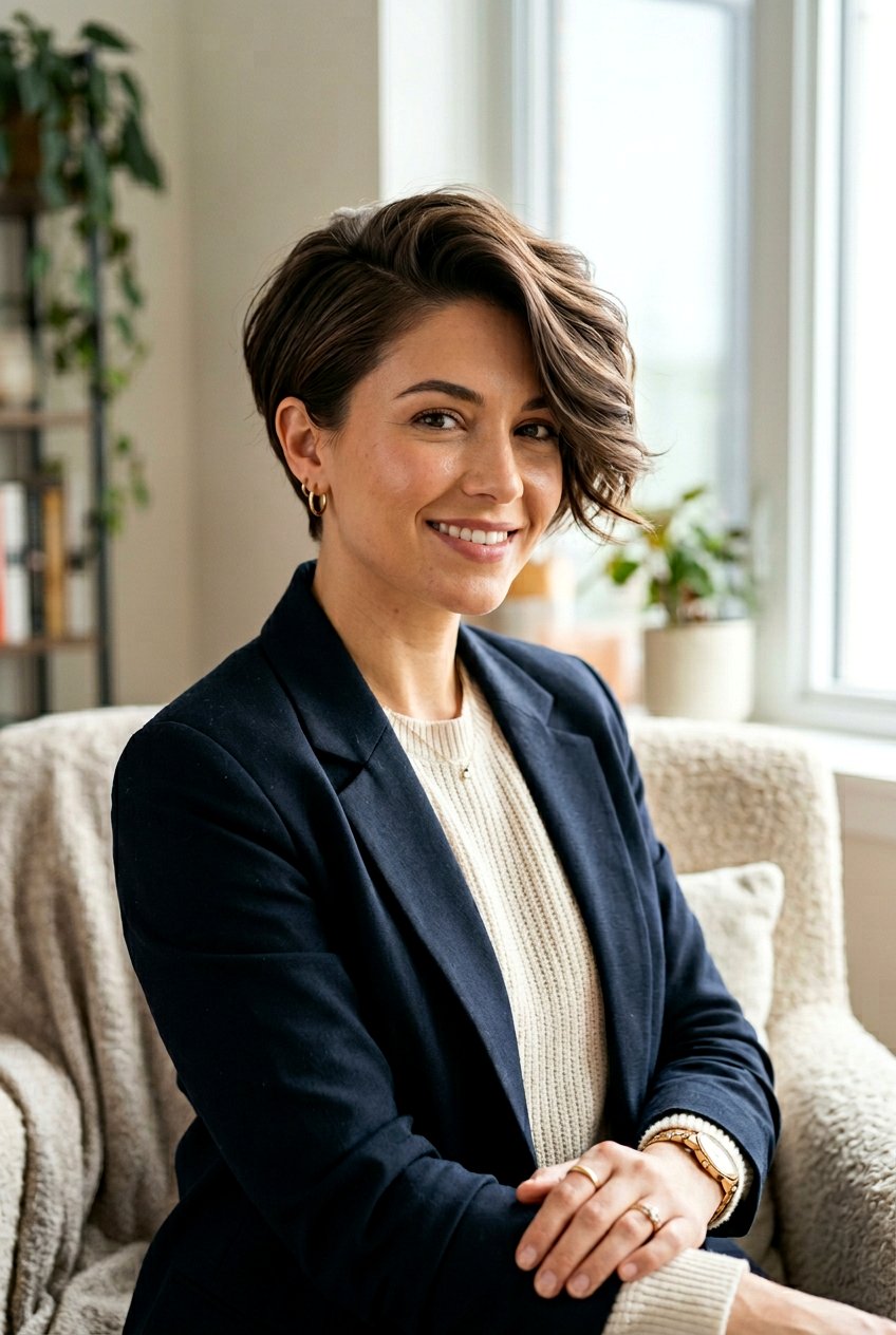 Pixie Cut With Deep Side Part - 20 classic pixie cut for women - 20 classic pixie cut for women