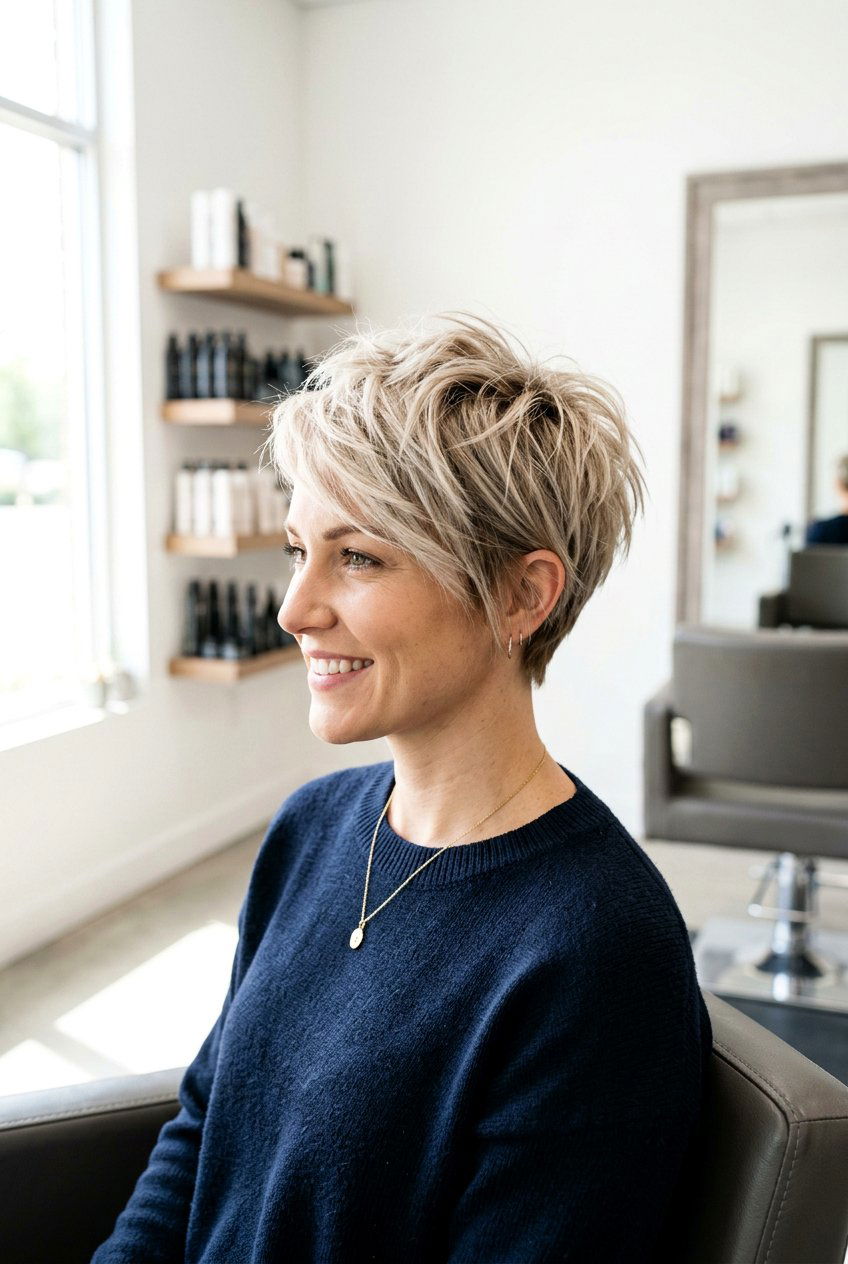 Pixie Cut With Layers - 20 layered hairstyles for women over 50 - 20 layered hairstyles for women over 50