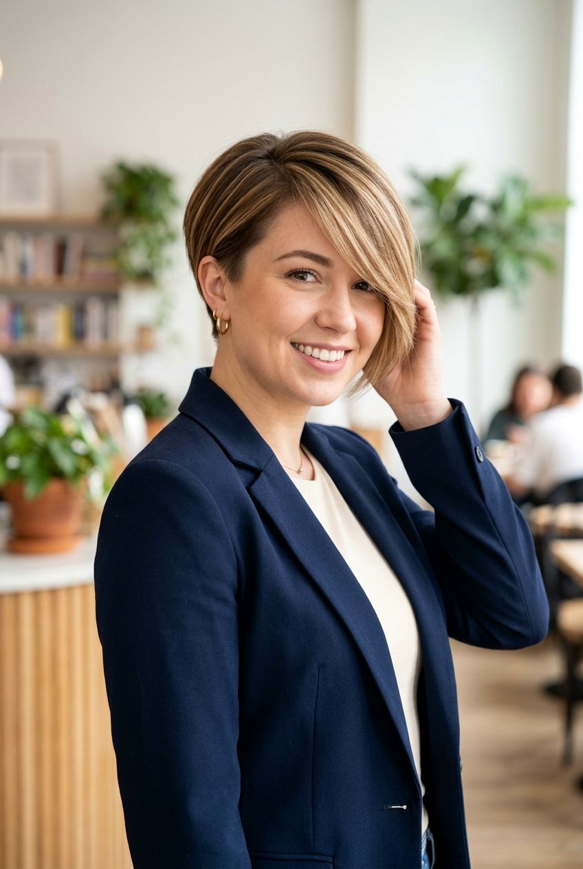 Pixie Cut With Long Bangs For Round Face - 20 flattering pixie for round face - 20 flattering pixie for round face