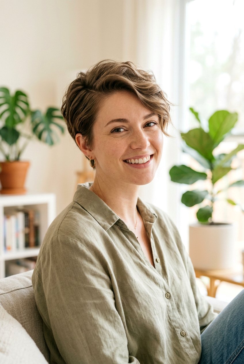 Pixie Cut With Side Part - 20 library friendly hairstyles - 20 library friendly hairstyles