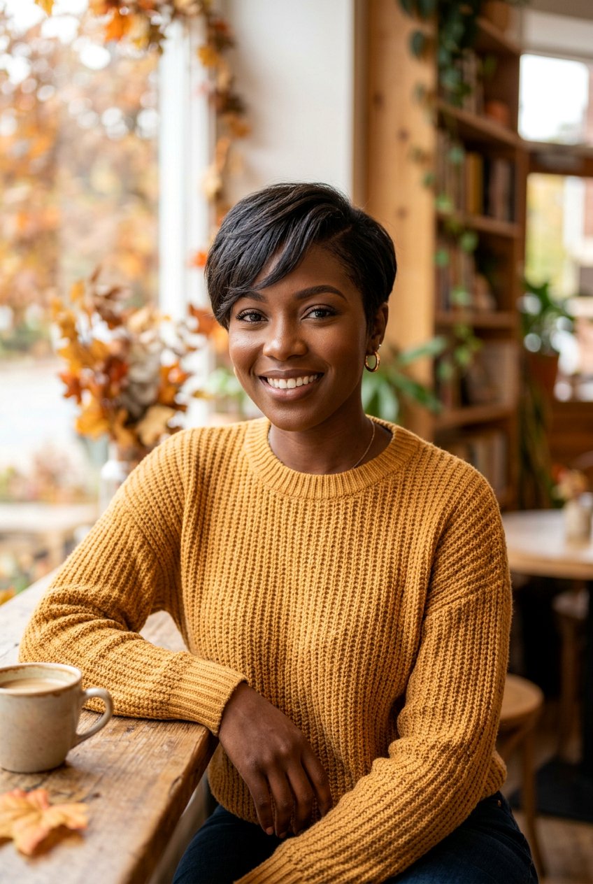 Pixie Cut With Side Swept Bangs - 20 black women mature hairstyle ideas - 20 black women mature hairstyle ideas