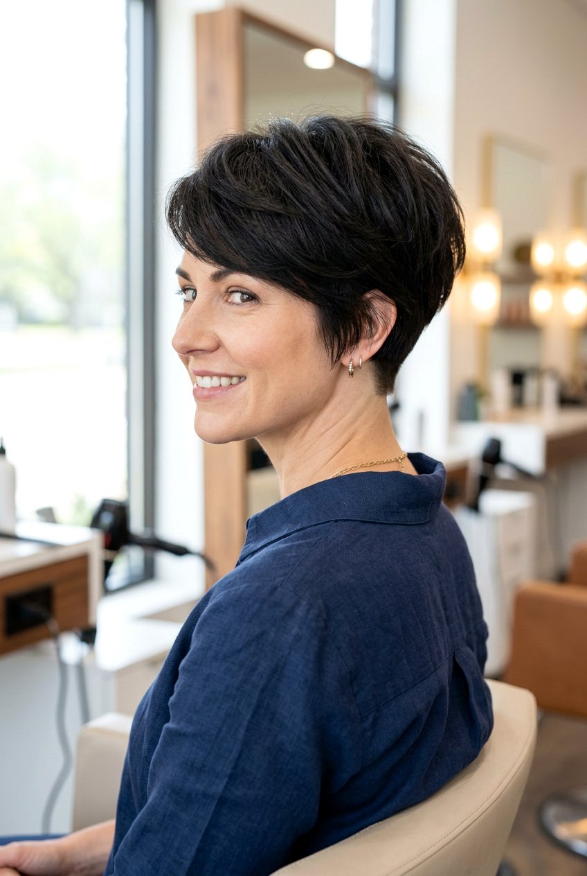 Pixie Cut With Tapered Nape For Thick Straight Hair - 20 pixie cut for thick straight hair - 20 pixie cut for thick straight hair