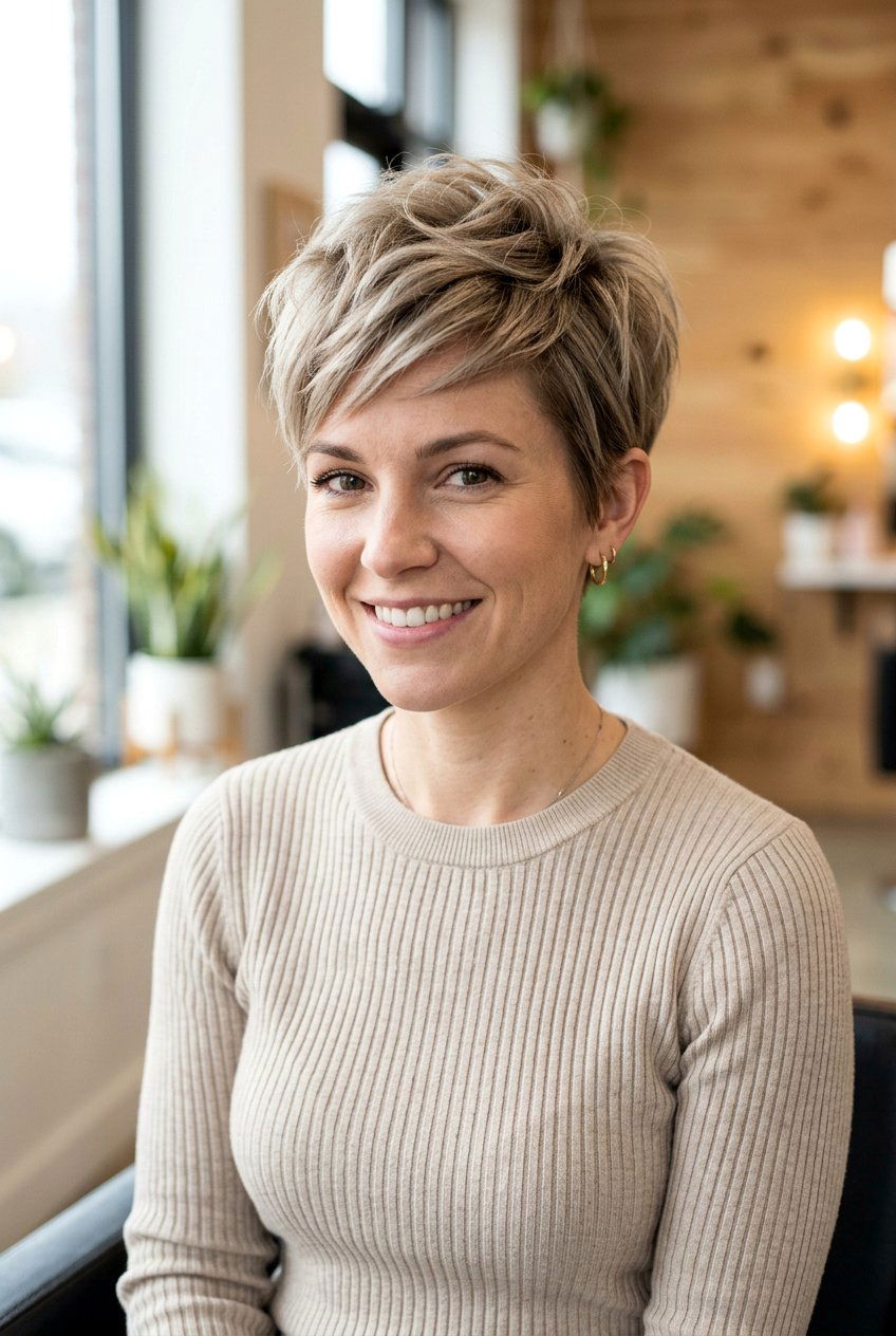 Pixie Cut with Crown Volume - 20 haircuts for thinning crown - 20 haircuts for thinning crown