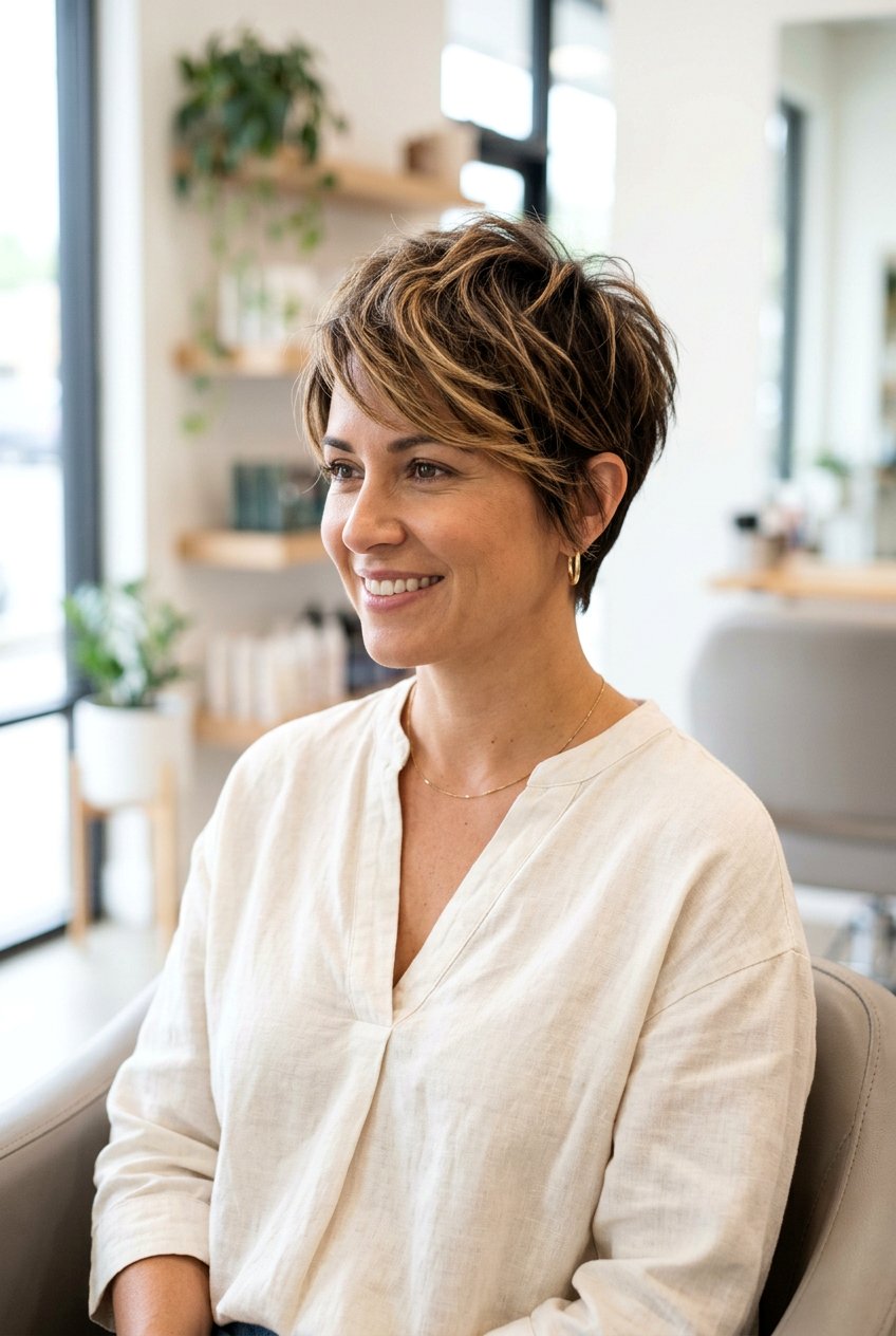 Pixie Haircut With Balayage For Thick Hair - 20 balayage on pixie haircut - 20 balayage on pixie haircut