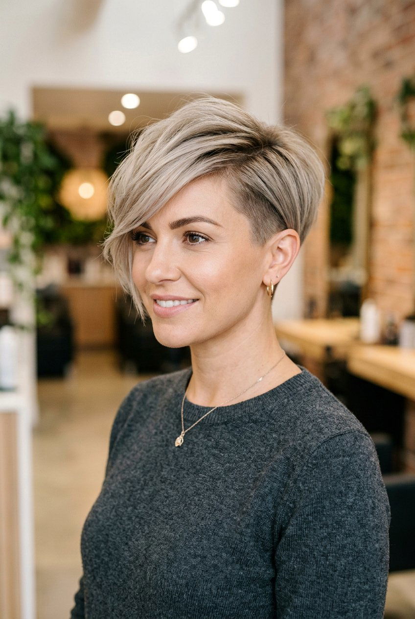 Pixie Haircut With Side Fringe - 20 trendy hairstyles for women - 20 trendy hairstyles for women