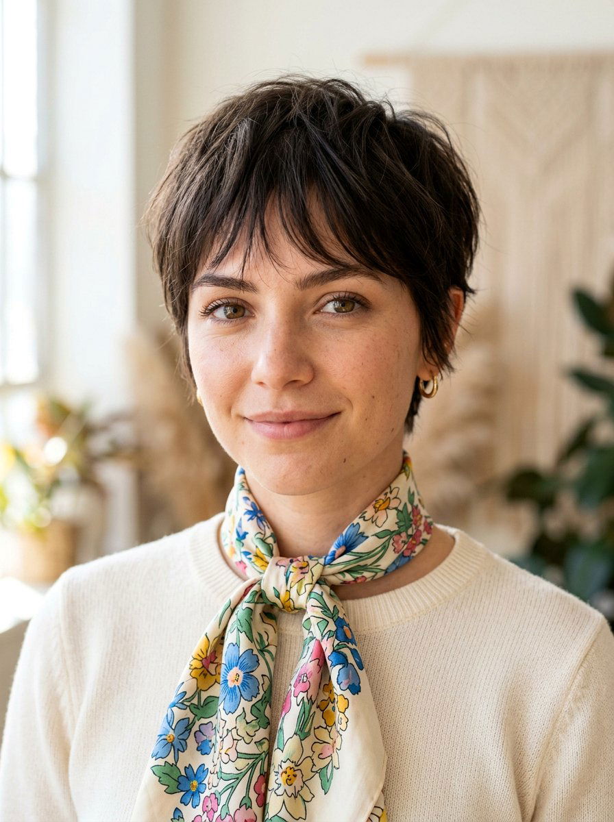 Pixie Hairstyle With Wispy Bangs - 20 soft feathered pixie for older women - 20 soft feathered pixie for older women