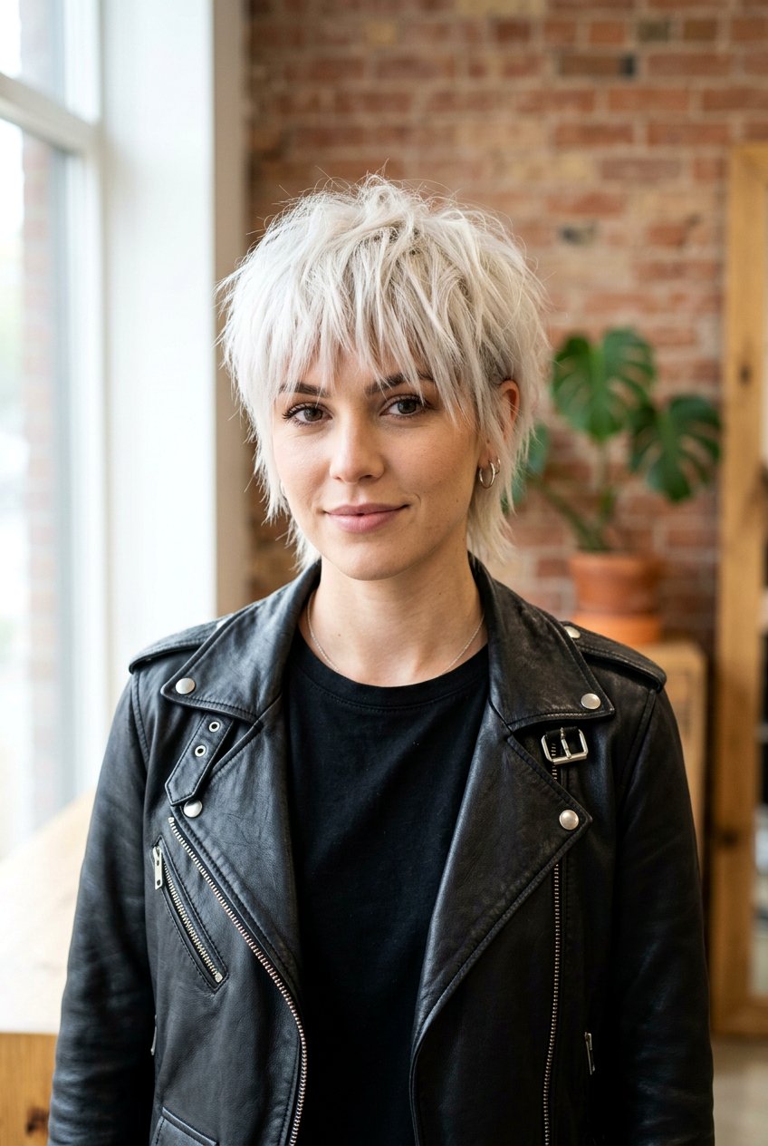 Pixie Shag With Choppy Fringe - 20 shag haircut with wispy fringe - 20 shag haircut with wispy fringe