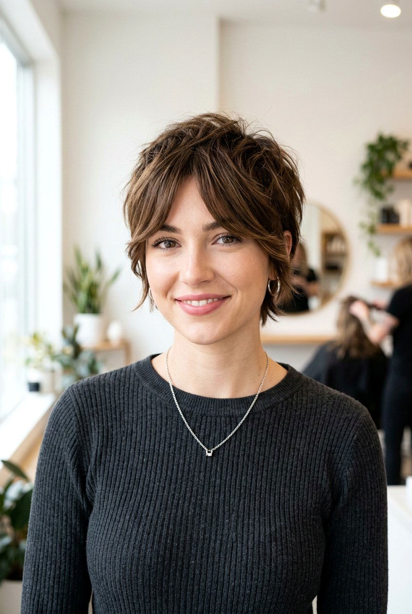 Pixie Shag With Curtain Fringe - 20 shag haircut with curtain fringe - 20 shag haircut with curtain fringe