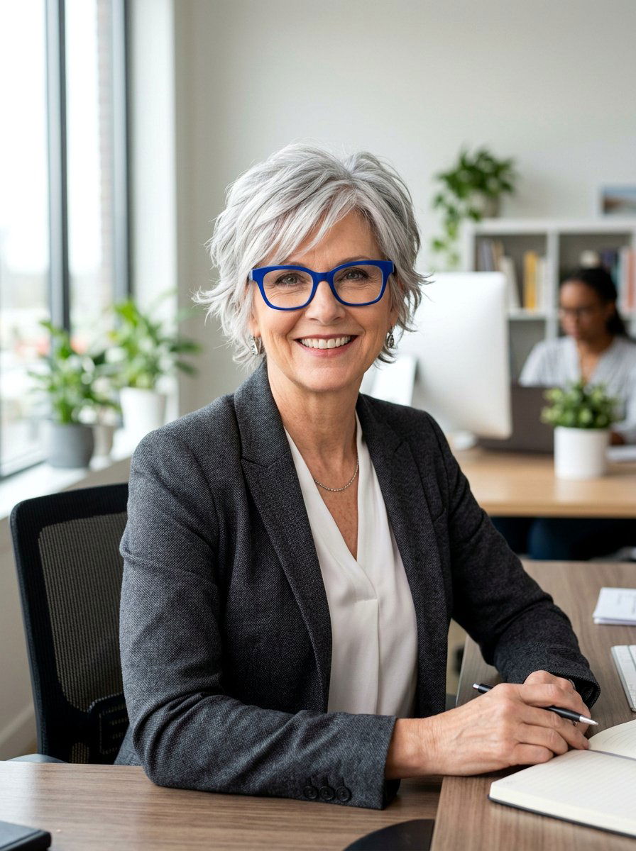 20 Flattering Layered Shags for Women With Glasses to Try