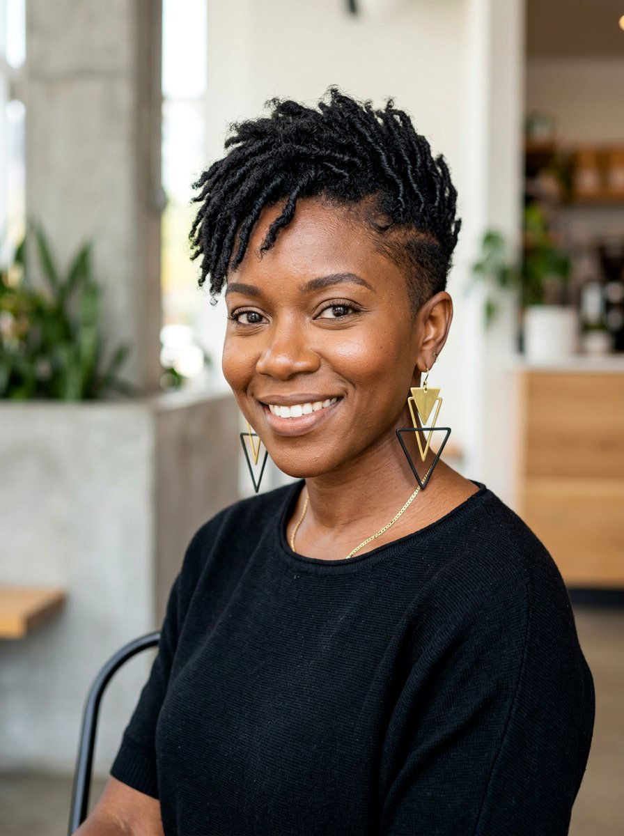 Pixie Starter Locs - 20 starter loc styles for women - 20 starter loc styles for women