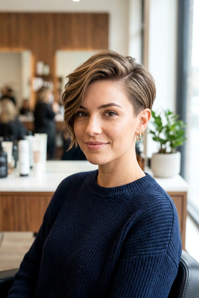 Pixie With Deep Side Part - 20 trendy short hairstyles 2026 - 20 trendy short hairstyles 2026