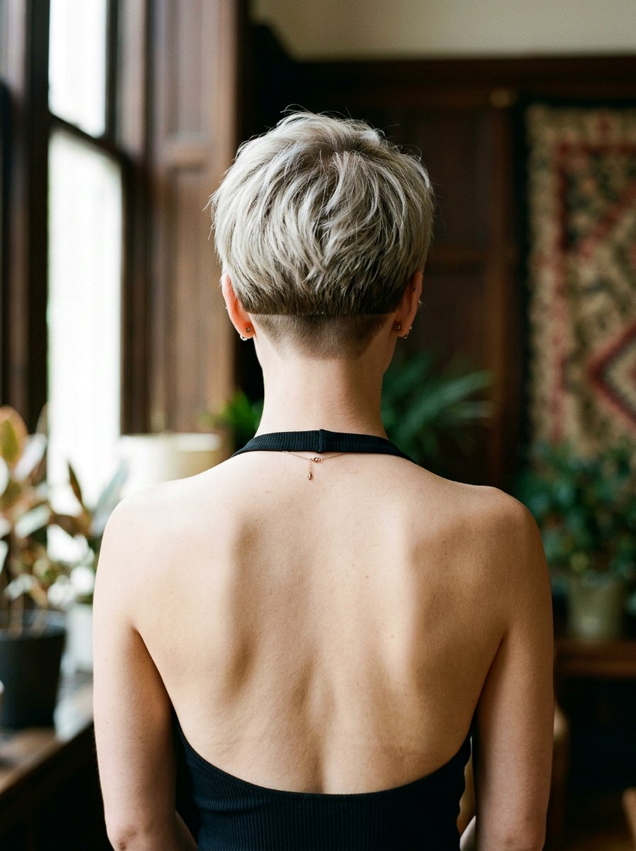 Pixie With Nape Undercut - 20 pixie cut for mature fine hair - 20 pixie cut for mature fine hair