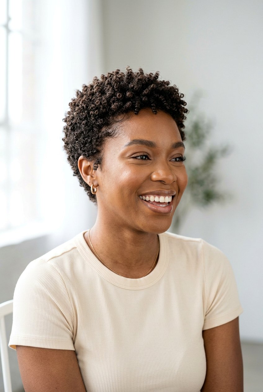 Pixie afro - 20 afro hairstyles for women - 20 afro hairstyles for women