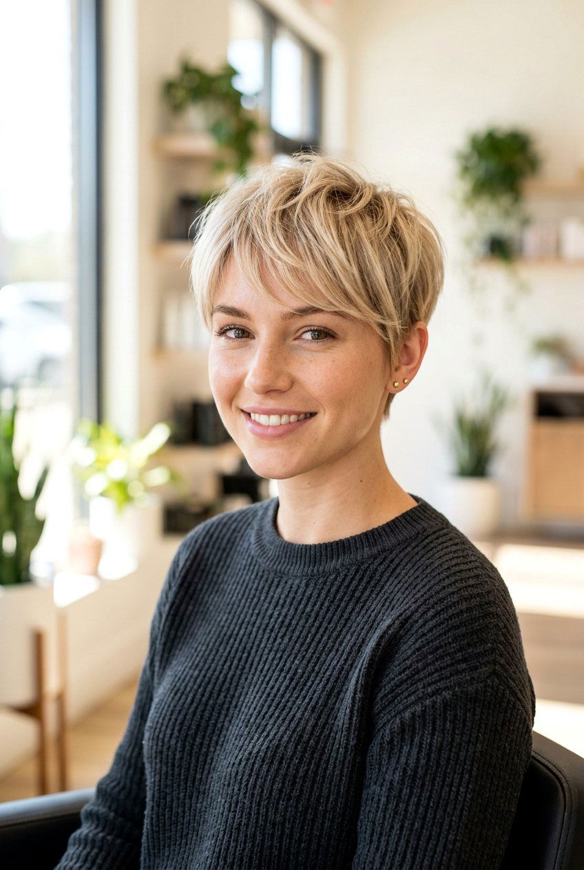 Pixie cut with wispy bangs - 20 wispy bangs haircut - 20 wispy bangs haircut