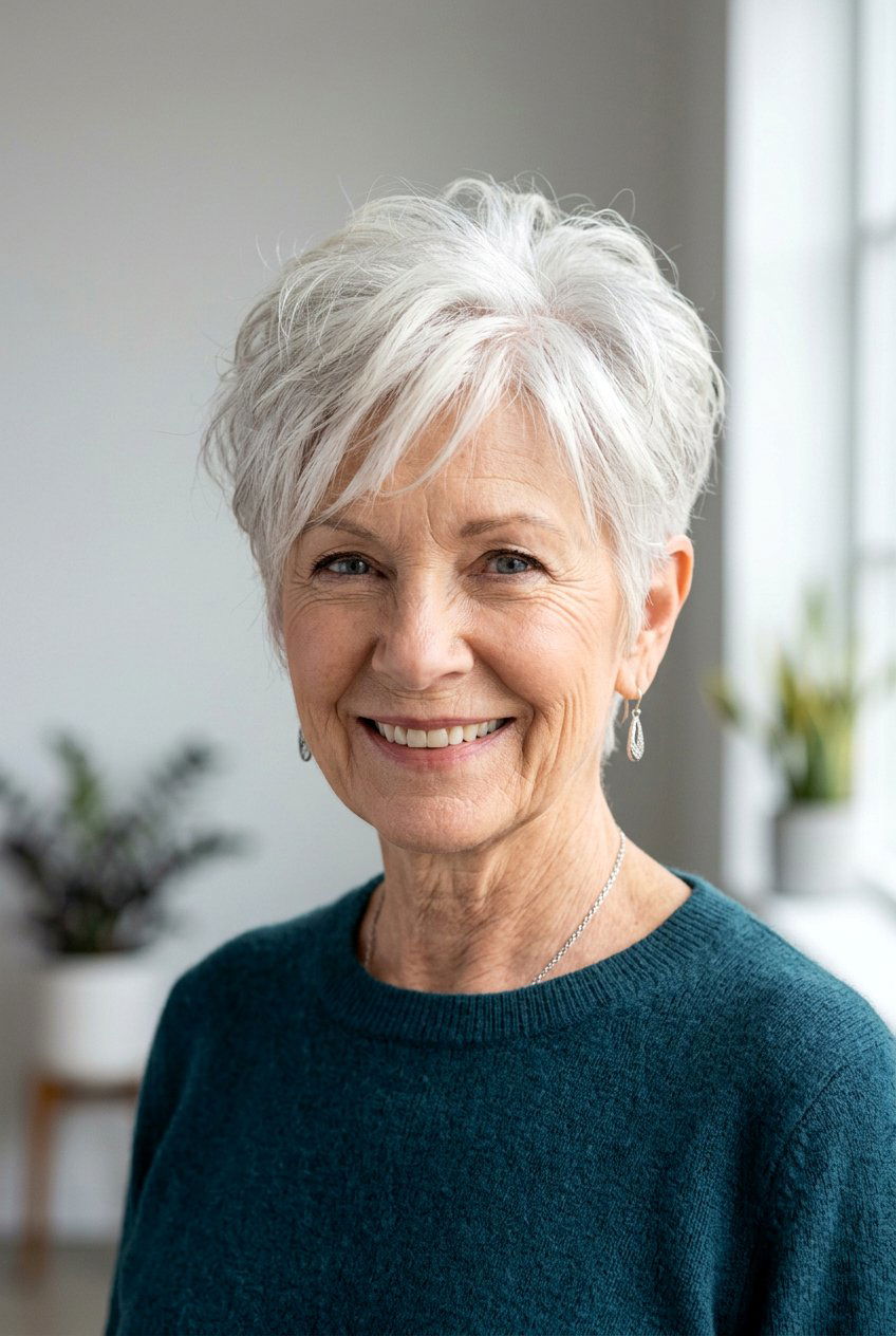 Pixie shag for thin hair - 20 shag haircuts for older women - 20 shag haircuts for older women