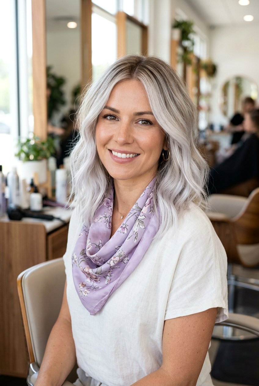 Platinum Balayage For Thin Hair - 20 rooted platinum blonde for women over 50 - 20 rooted platinum blonde for women over 50