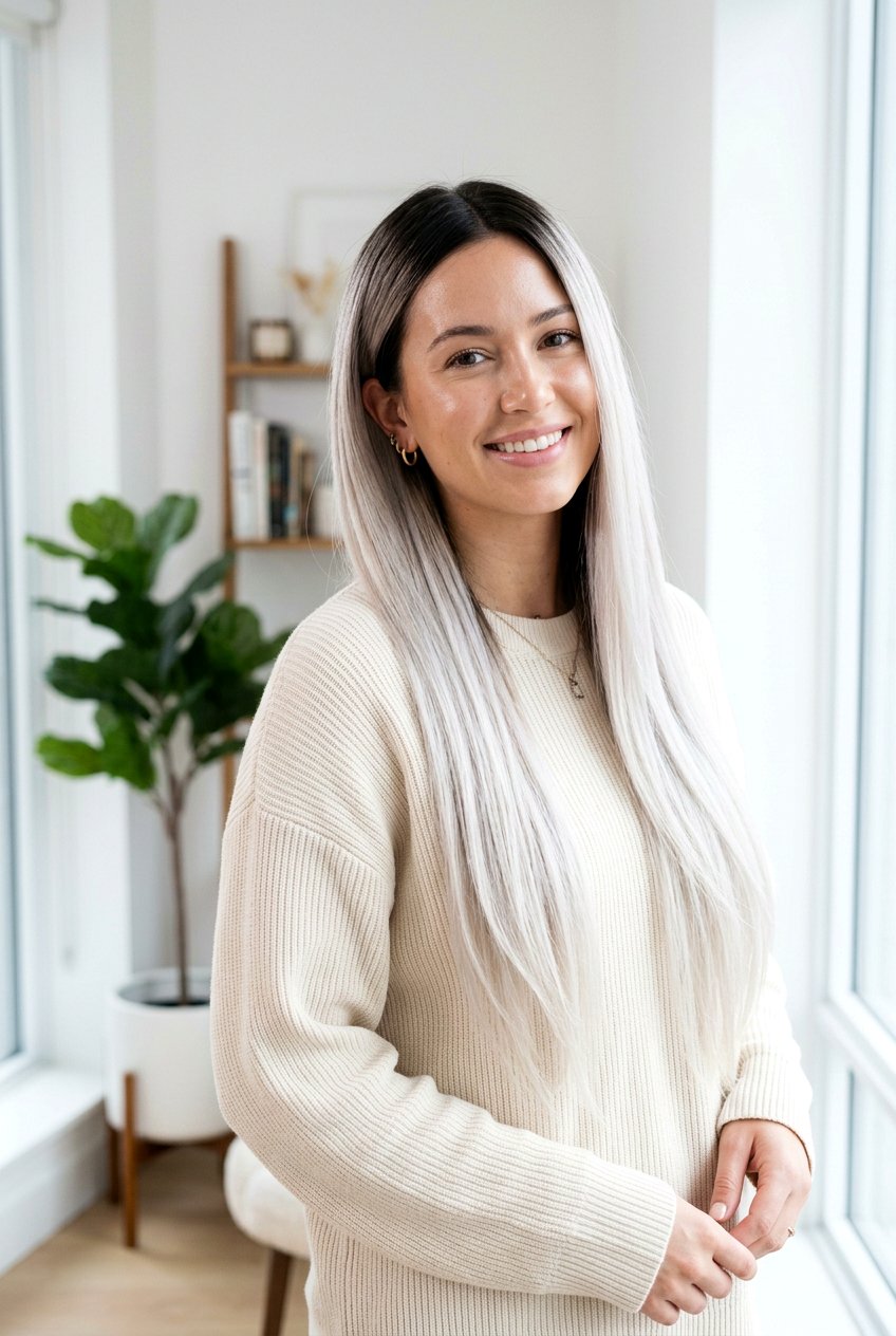 Platinum Balayage Ombre - 20 platinum blonde balayage - 20 platinum blonde balayage